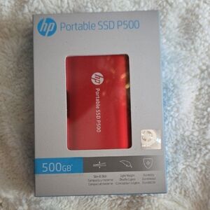 HP Portable SSD P500 - Bold Red